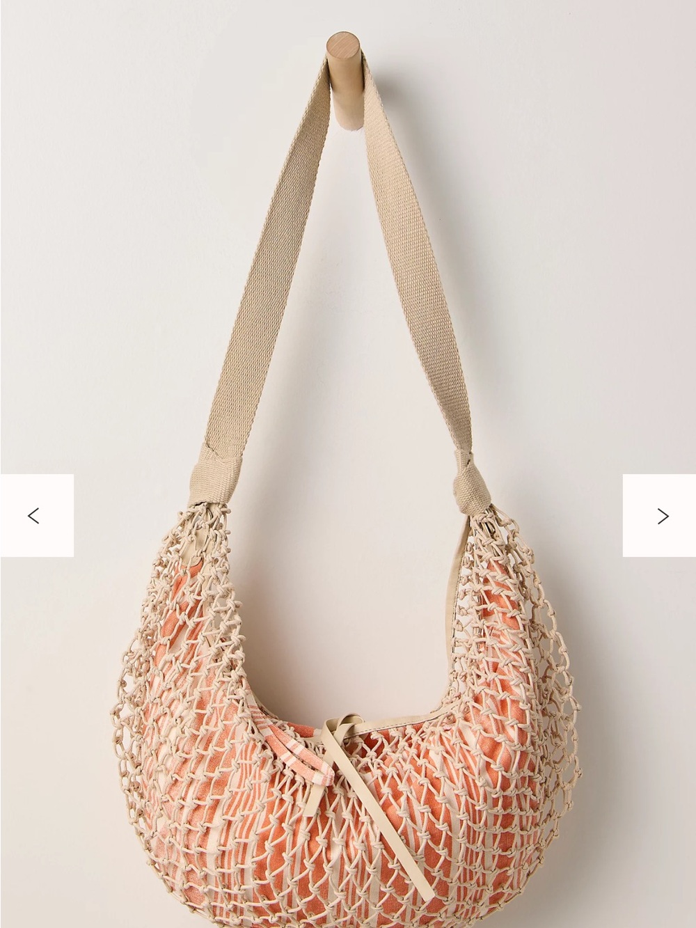 NWT Free People Silver Springs Cream Woven Shoulder Bag - Stylish Beach Tote - Picture 2 of 12